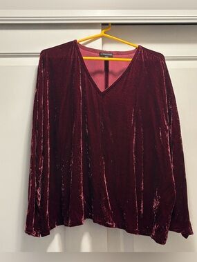 Eileen Fisher silk blend blouse , size L